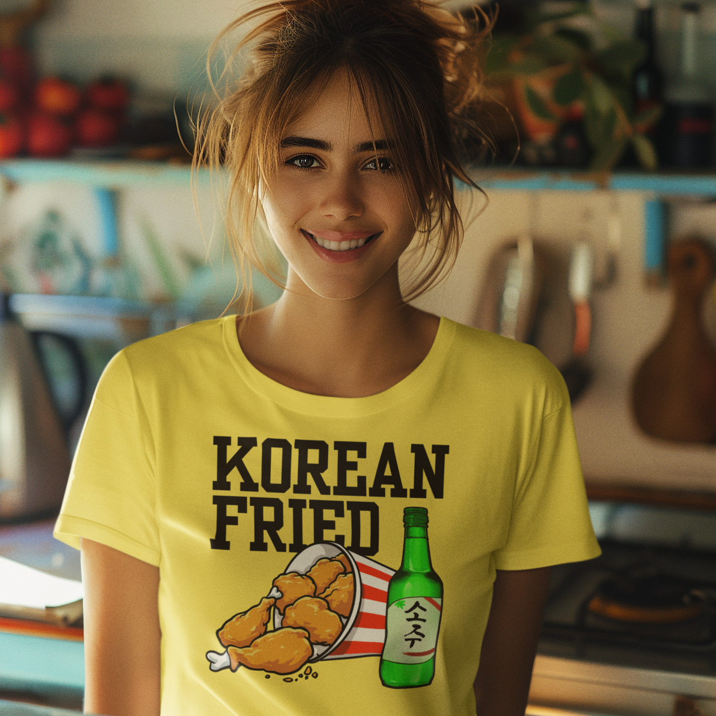 A1 - KOREAN FRIED Unisex Classic Cotton Tee