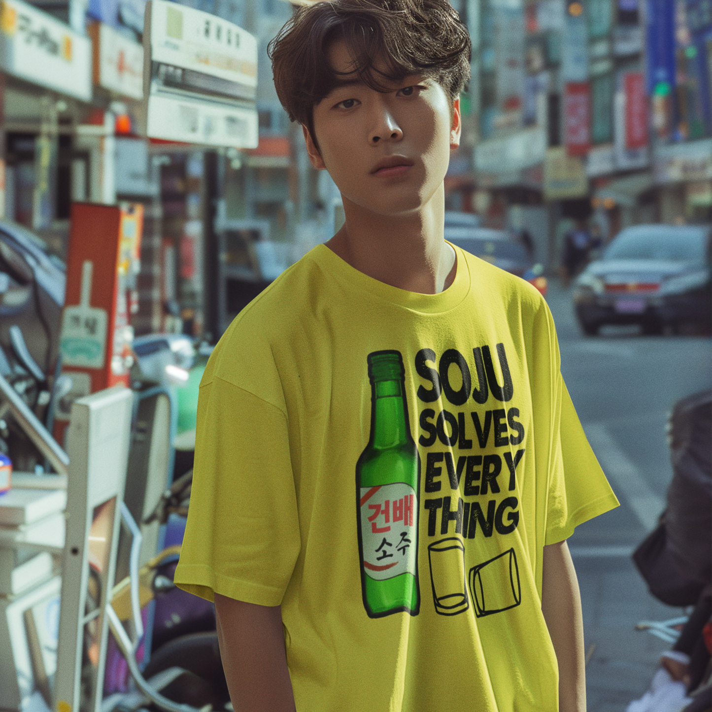 A2 - SOJU SOLVES EVERYTHING Unisex Classic Cotton Tee