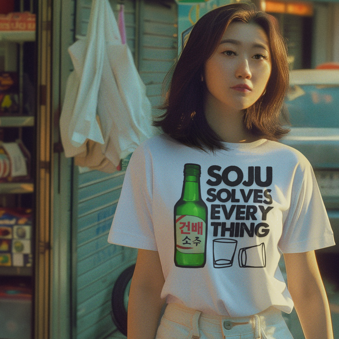 A2 - SOJU SOLVES EVERYTHING Unisex Classic Cotton Tee
