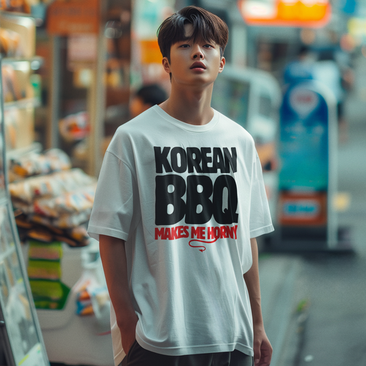 A4 - KOREAN BBQ MAKES ME HORNY Unisex Classic Cotton Tee