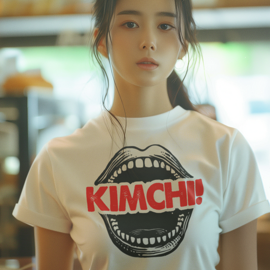 A3 - KIMCHI SCREAM White Unisex Classic 100% Cotton Tee
